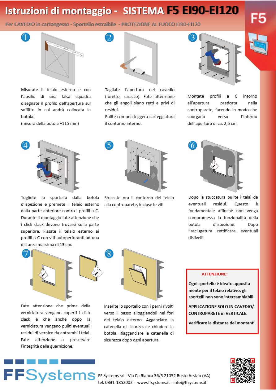 Catalogo MANUALE DI MONTAGGIO F5 EI120 (it)