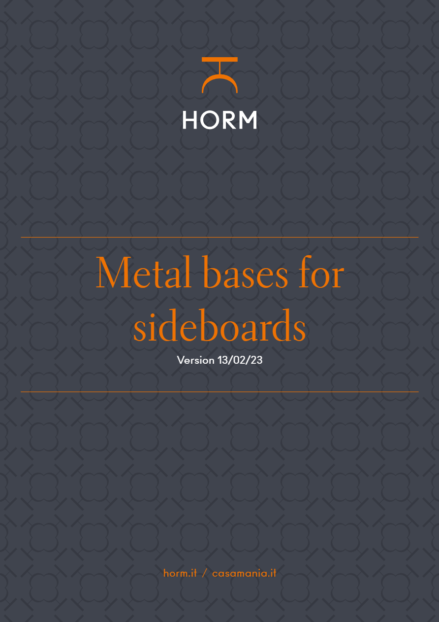 Materials and Finishes - Metal bases for sideboards (en)