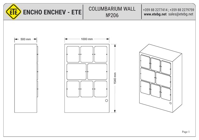 Catalogo 206 scheda tecnica