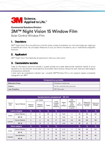 3M Night Vision NV15 scheda tecnica 2017