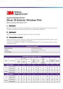3M Silver 15 Exterior scheda tecnica 2017