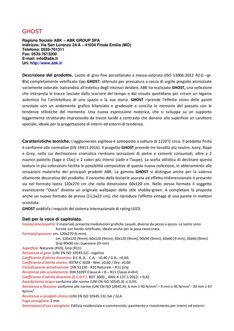 Ghost - Voci di Capitolato (it)