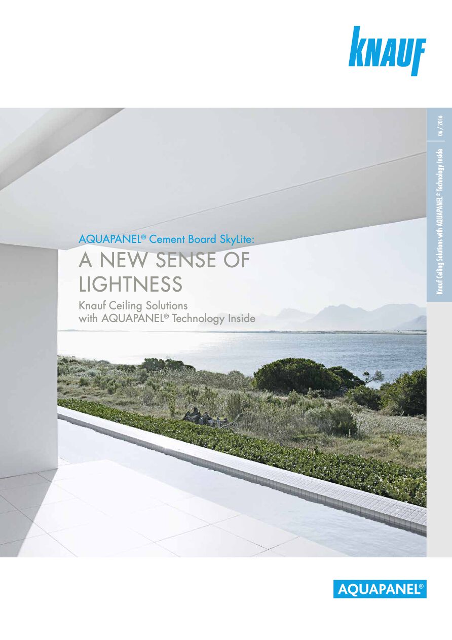 Knauf Aquapanel | Catálogos | Archiproducts