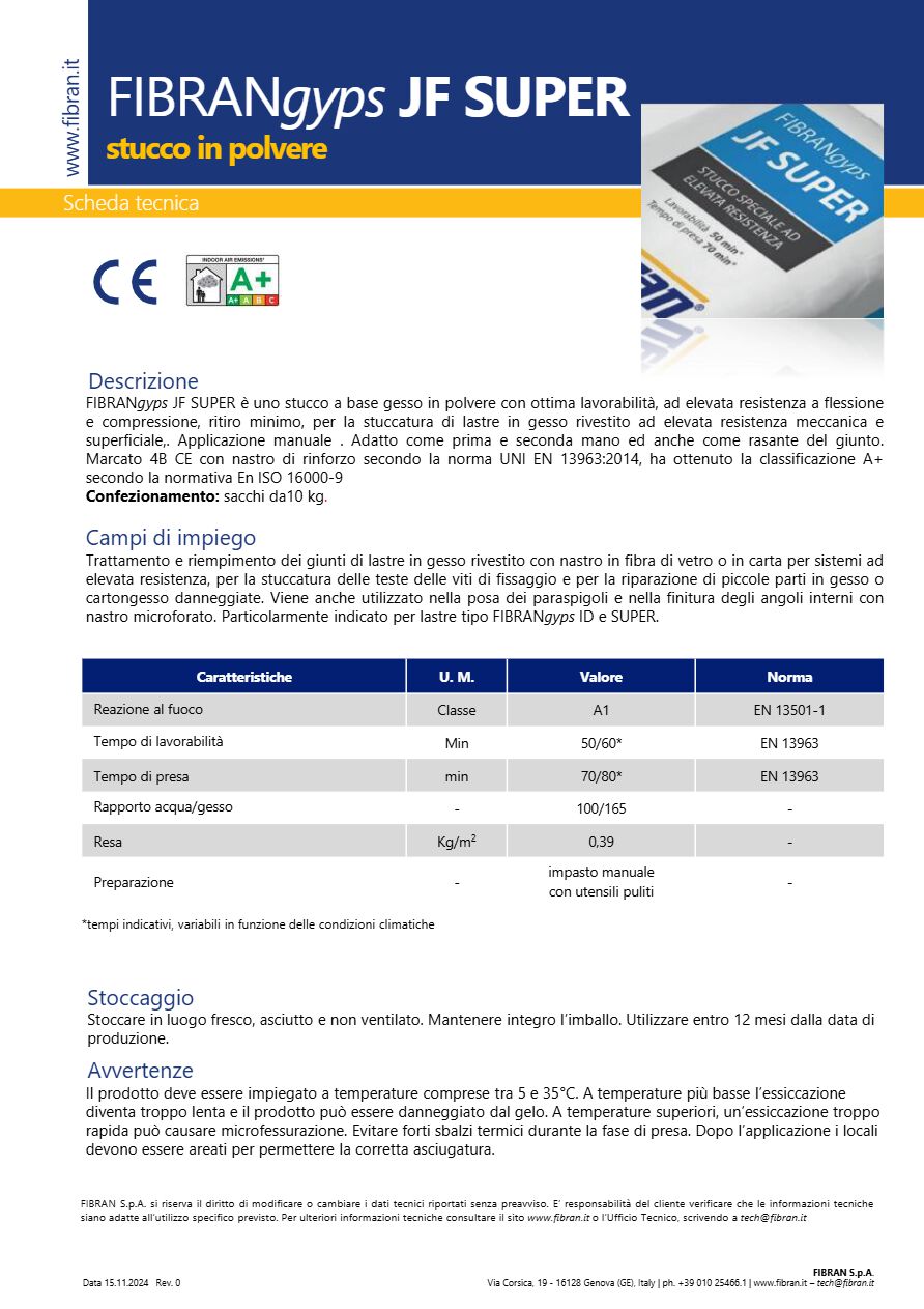 Catalogo FIBRANgyps JF SUPER