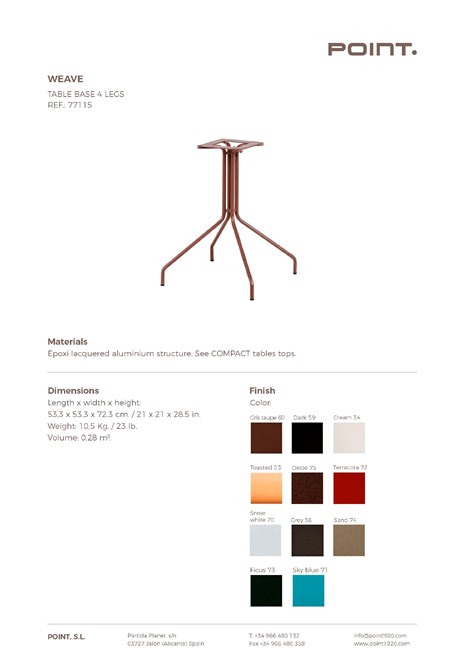 WEAVE | Garden table By POINT design Vicent Martínez