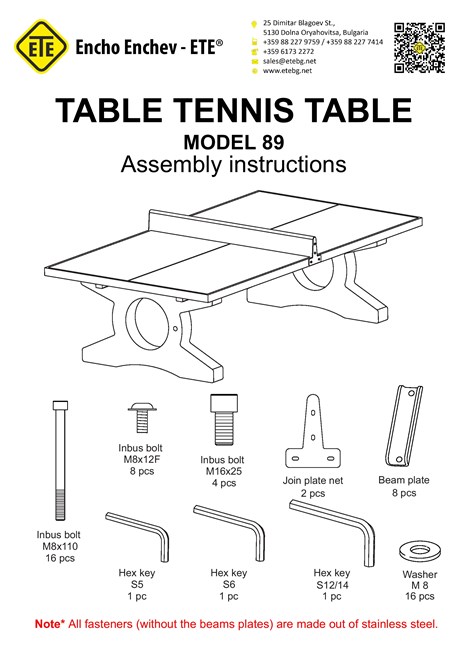 Catalogo 89 Scheda di montaggio (en)
