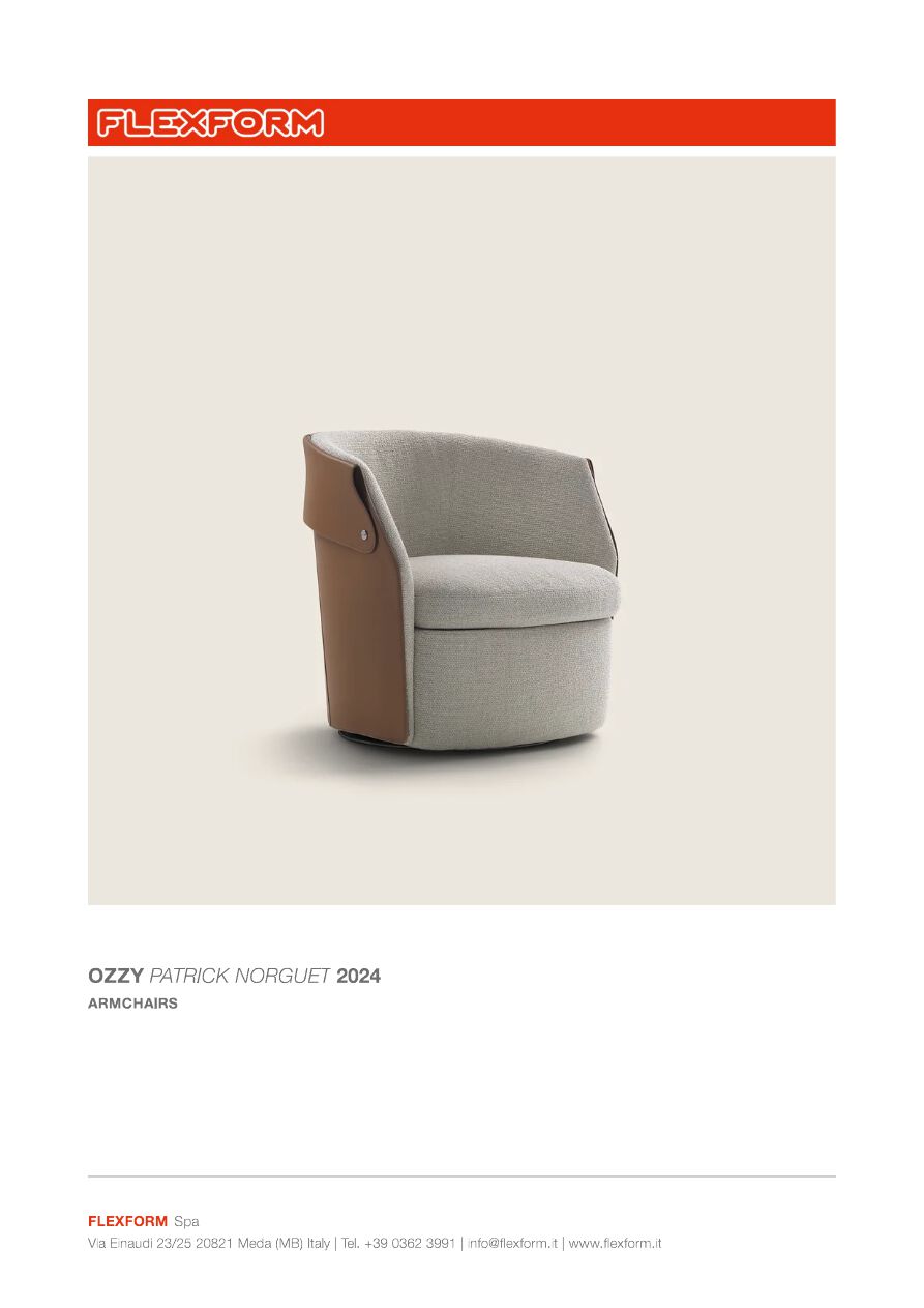 OZZY アームチェア By Flexform