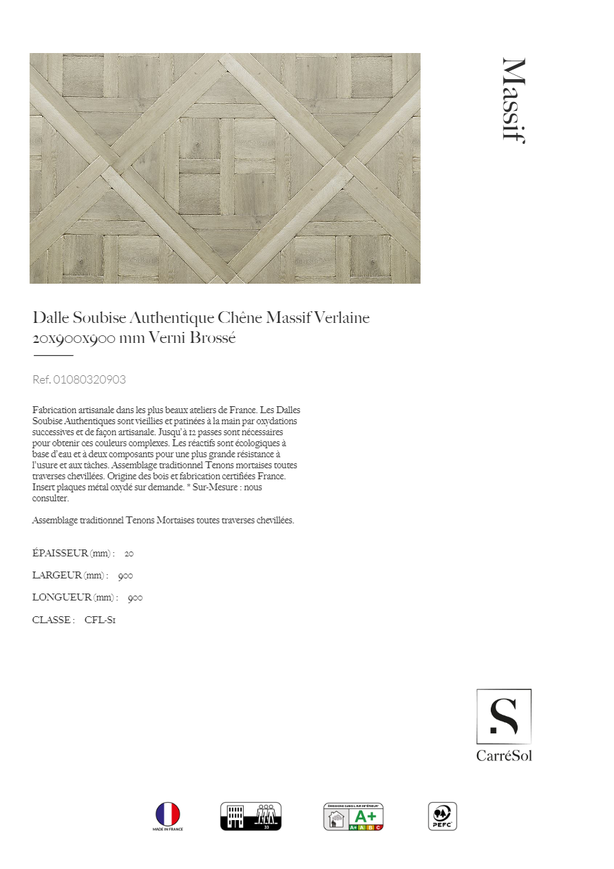 Catalogo Dalle Soubise Authentique Chêne Massif Verlaine - FP (fr)