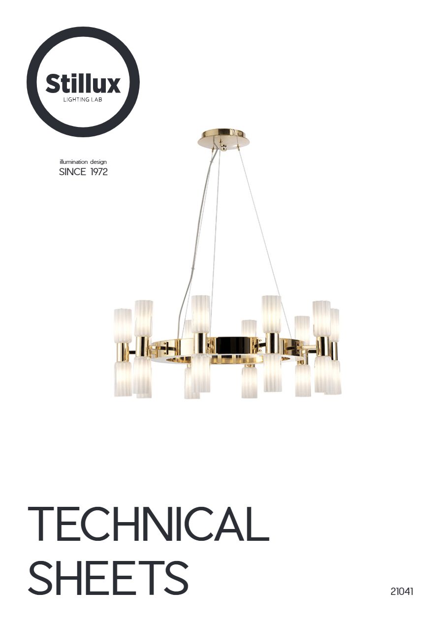 LIGHTING LAB 21041 LED blown glass chandelier By Stillux