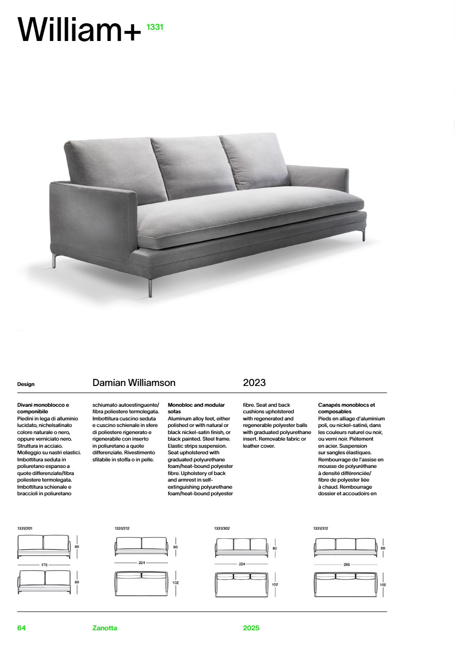 Catalogo 1331 WILLIAM+ (it, en, fr, de, es)