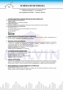 ACRITHERM PRIMER scheda di sicurezza
