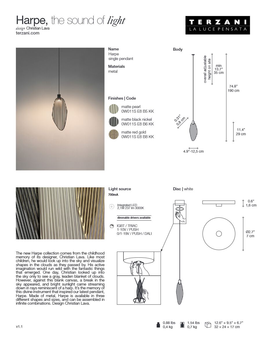 Spec sheet - Harpe USA (en)