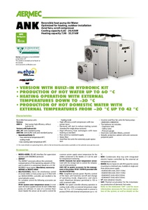 ANK Air to water heat pump By AERMEC