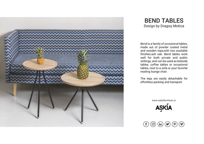 BEND COFFEE TABLE | Ash coffee table Bend Collection By Askia design ...