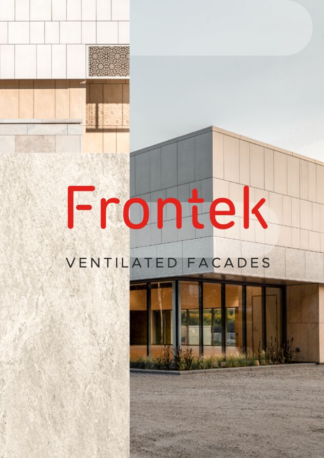Frontek Tile Cladding XXL Panel for facade By FRONTEK
