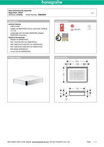 AXOR UNIVERSAL | Mensola bagno Collezione Axor Universal By Axor design ...