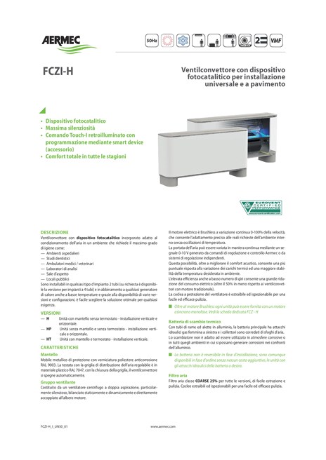 Catalogo Aermec FCZ I (it)