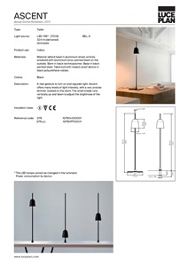 ASCENT Table lamp By Luceplan