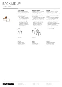 BACK ME UP | Chair Back Me Up Collection By Montis design Arian Brekveld