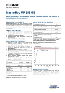 Resina poliuretanica MasterRoc MP 358 GS - Master Builders Solutions ...