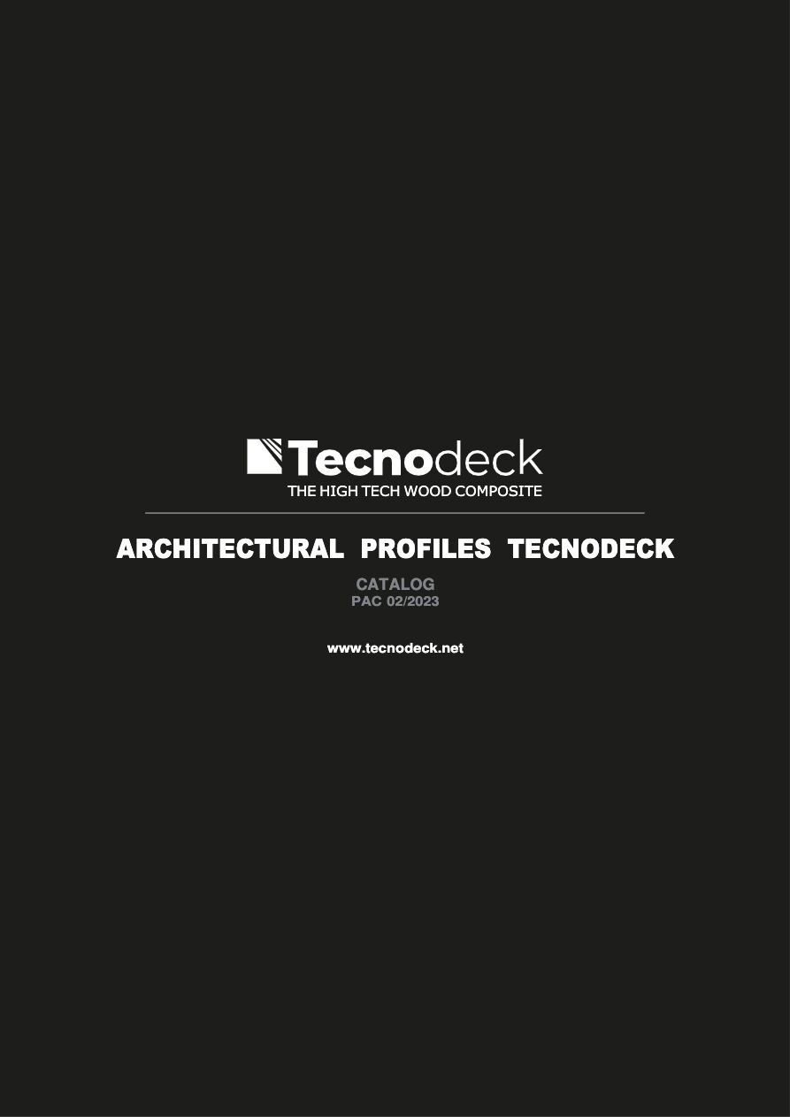 TECNODECK® - ARCHITECTURAL PROFILES CATALOG 2023 (en)