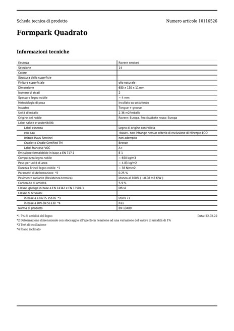 Catalogo Bauwerk - Scheda Tecnica - Rovere smoked (it)