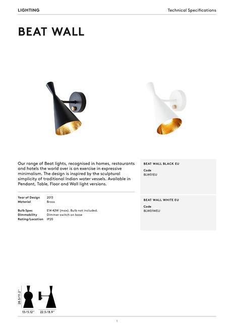 BEAT LED adjustable brass wall light By Tom Dixon | design BEAT LED adjustable brass wall light By Tom Dixon | design
