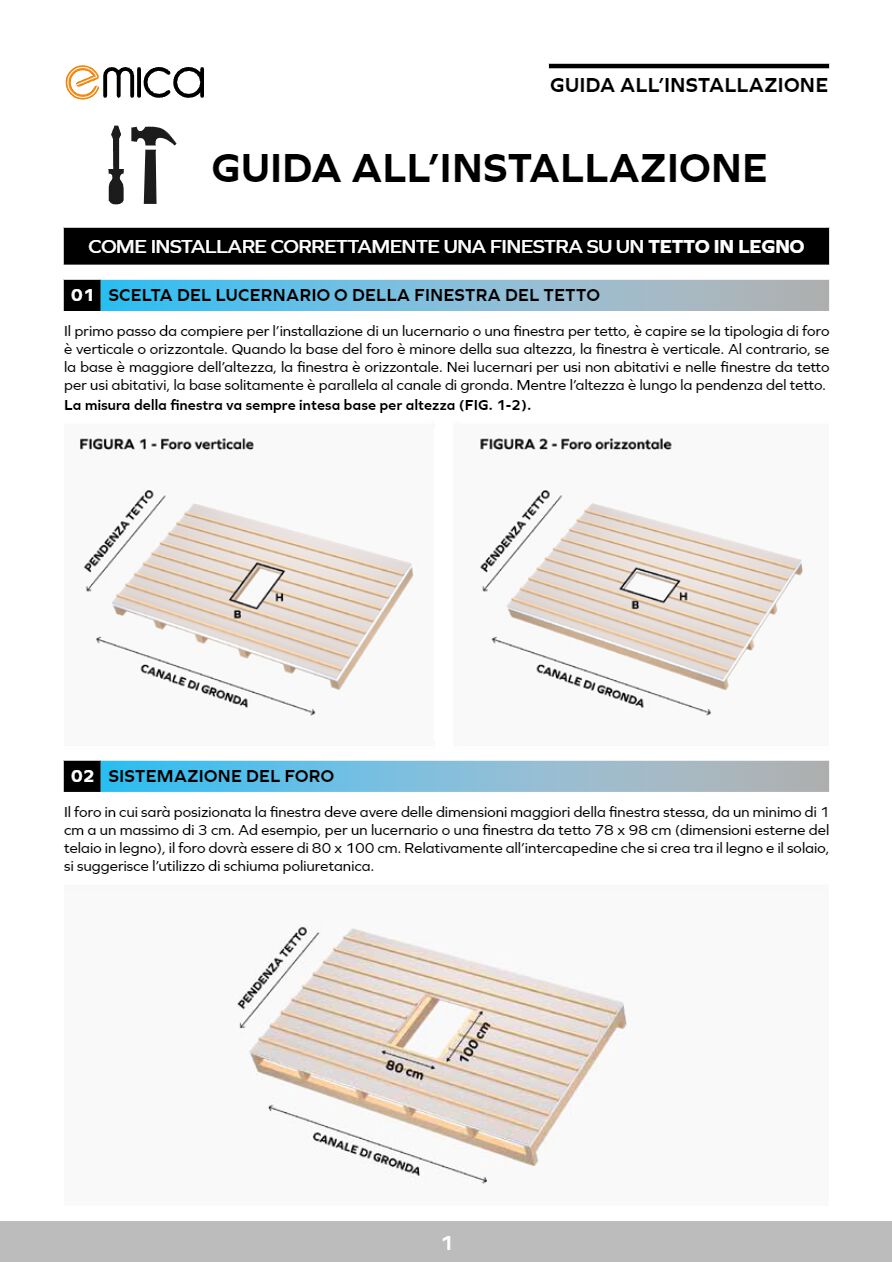 EMICA - Installazione su tetto in legno (it)