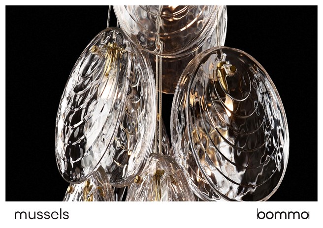 MUSSELS RECTANGULAR 26 Lámpara colgante By bomma