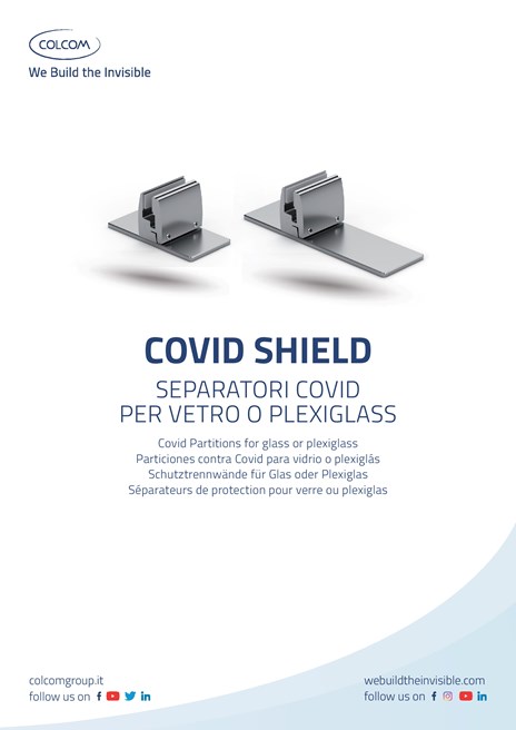 COVID SHIELD Partitions for glass or plexiglass By Colcom Group