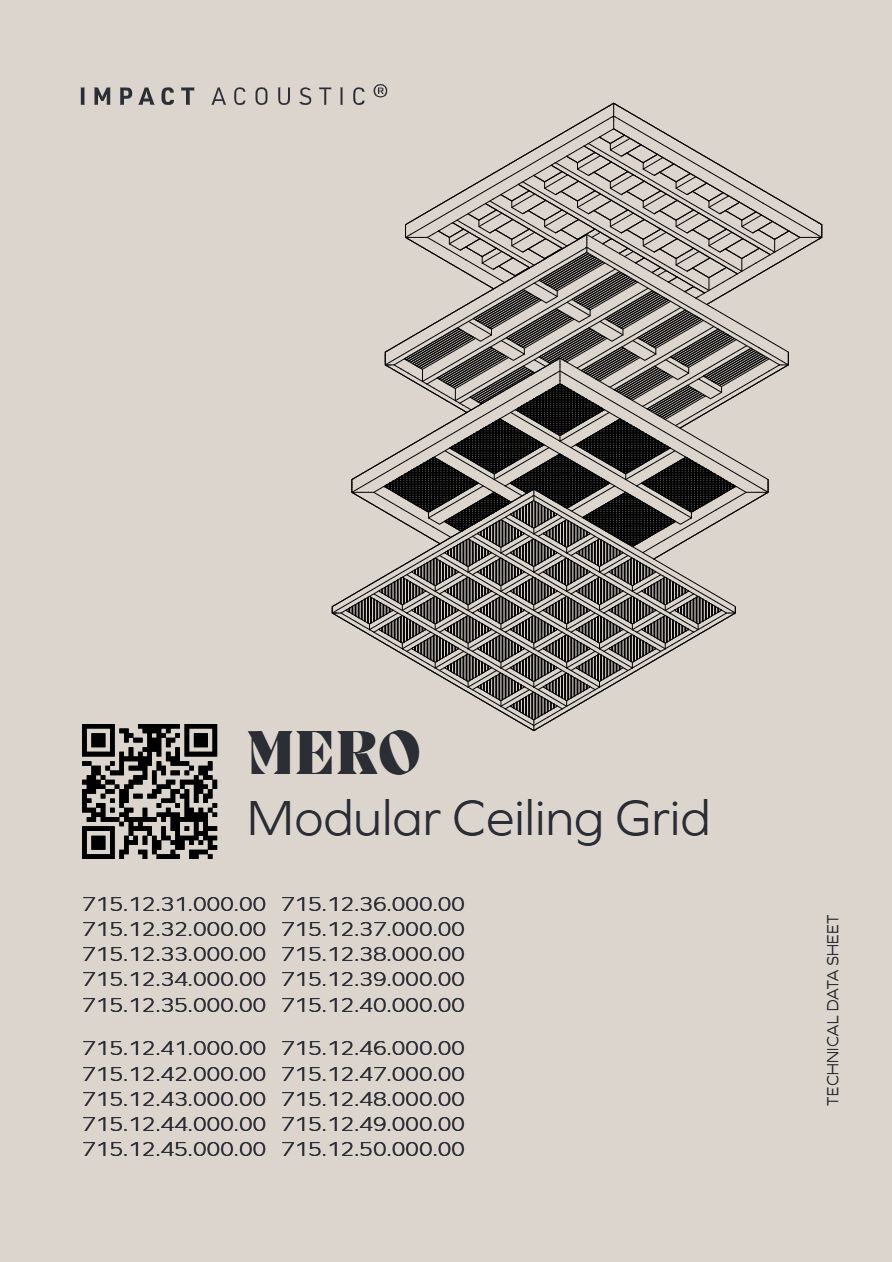 Catalogo Acoustic Ceiling Grid Modular Mero (en)