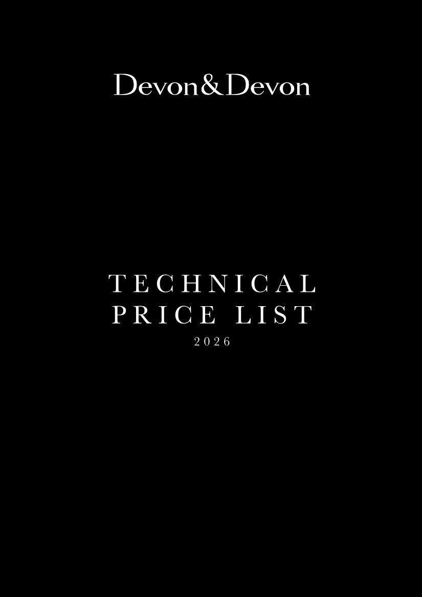 Devon&Devon - Technical Price List 2026 (it, en, fr, de, es, ru)