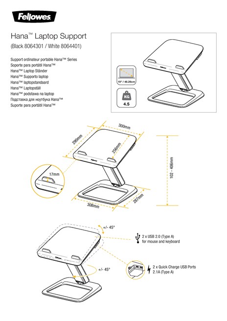 Laptop support HANA™ By Fellowes