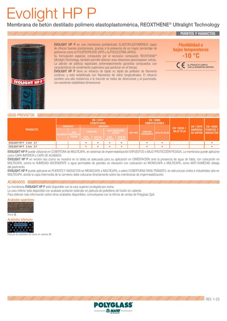 EVOLIGHT HP P Membrana prefabricada bituminosa By POLYGLASS