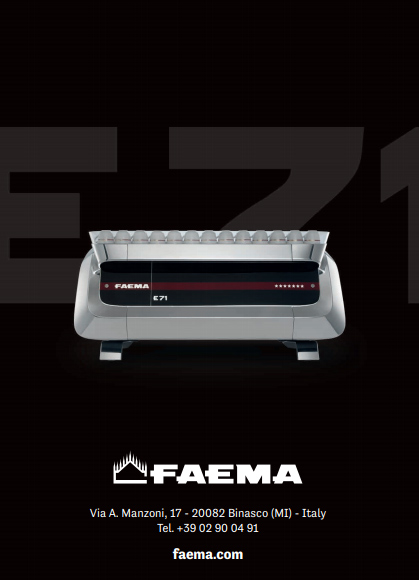 E71 プロのエスプレッソマシン By Faema | design Italdesign