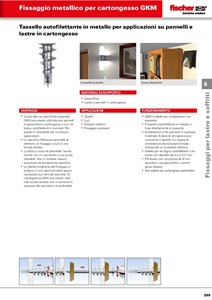 Tasselli Fischer GKM 100 Autofilettanti Per Cartongesso, Pannelli E Lastre - Foto 2