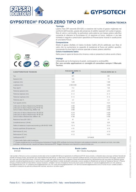 GYPSOTECH® FOCUS ZERO TIPO DFI (it)