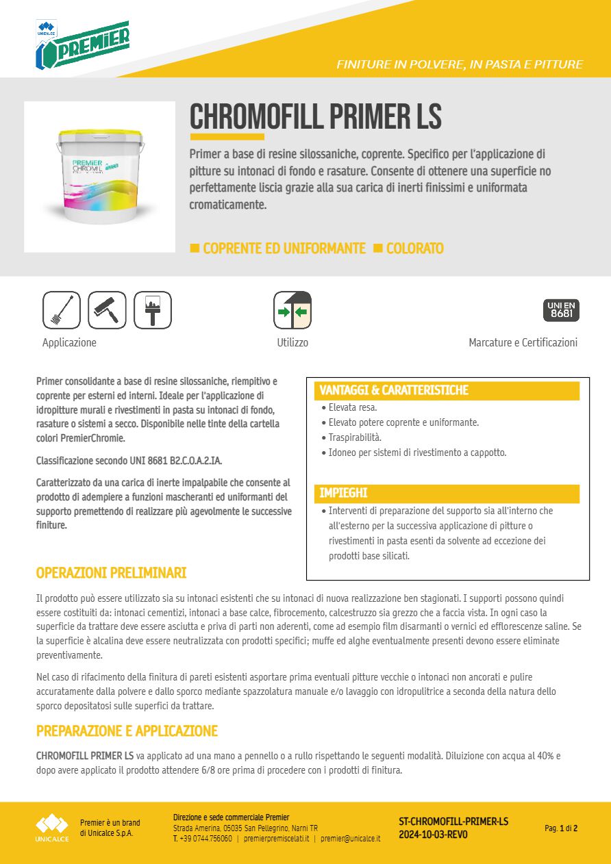 Catalogo CHROMOFILL PRIMER LS (it)