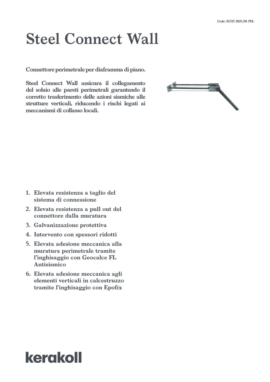 Catalogo Steel Connect Wall - Scheda tecnica 2025 (it)