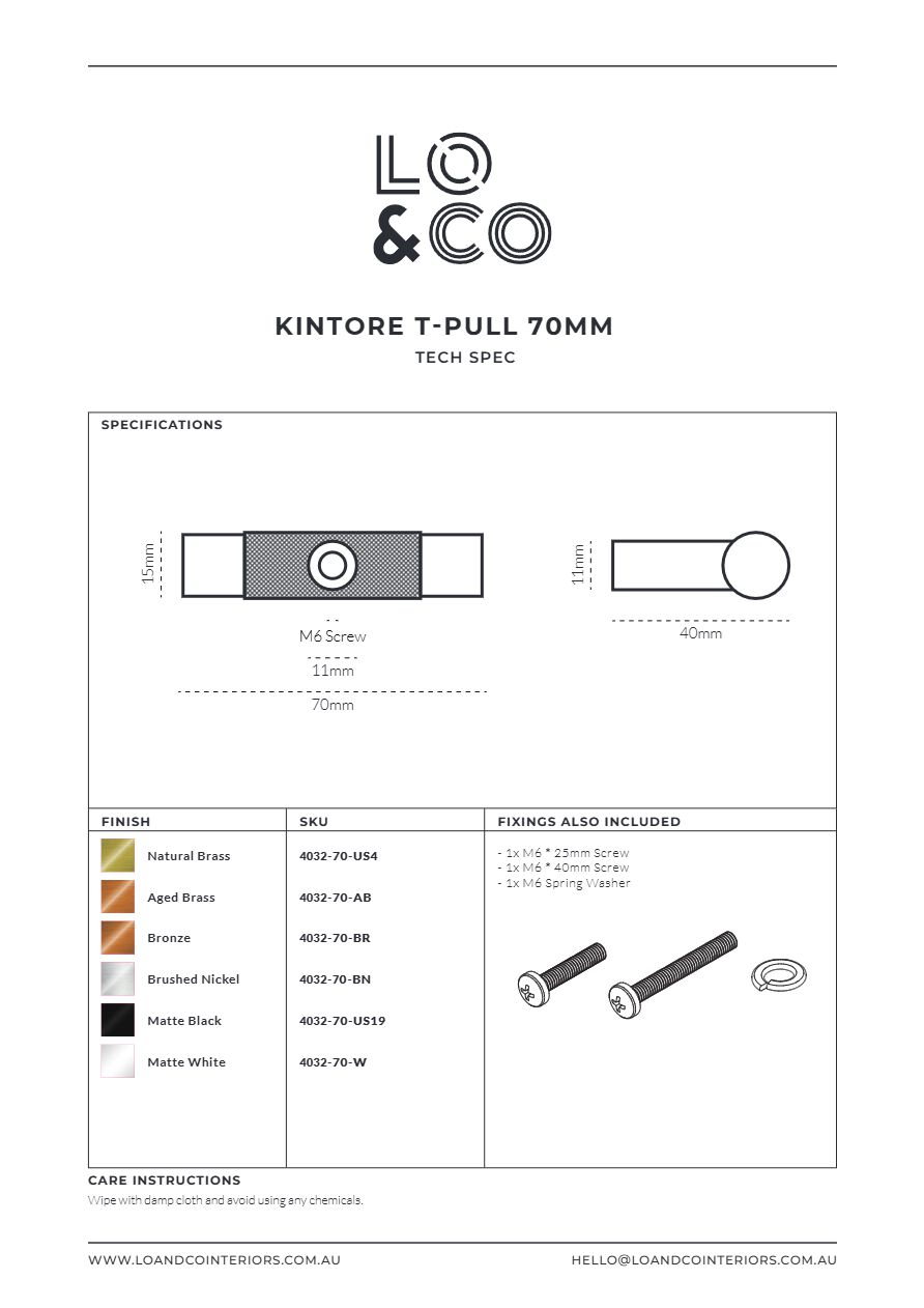 Catalogo Kintore T-Pull (en)