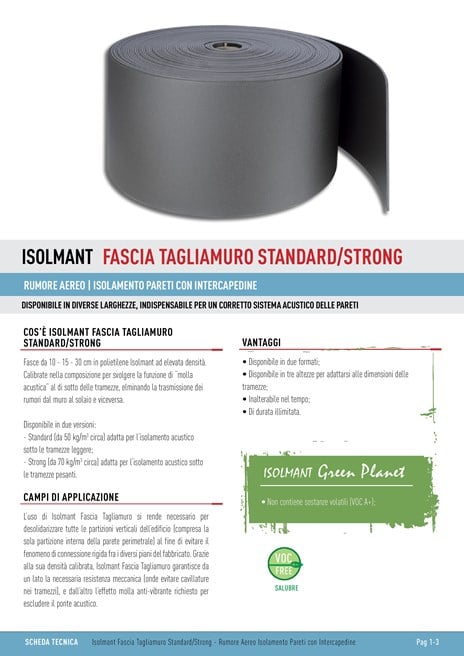 Isolmant FASCIA TAGLIAMURO STANDARD STRONG (it)