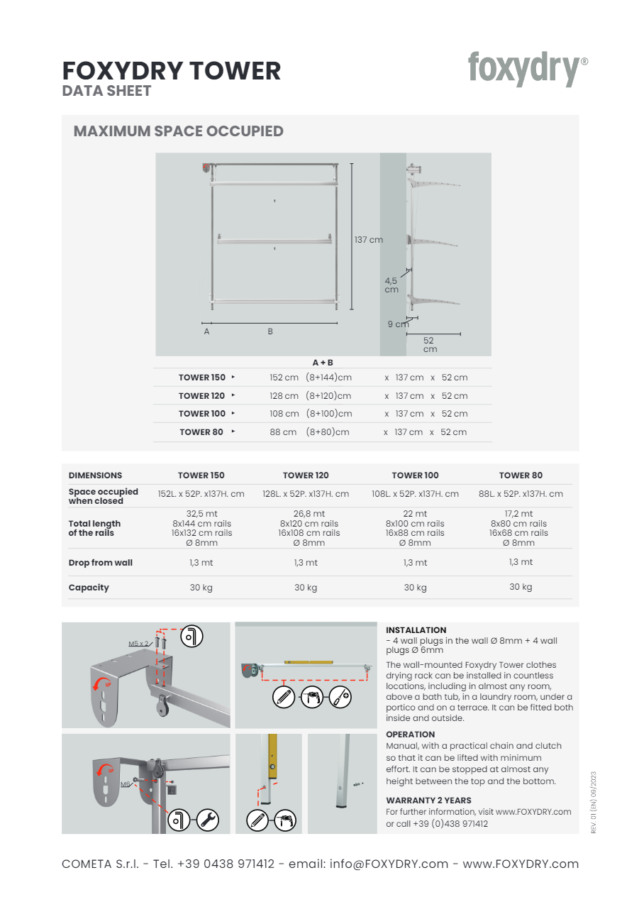 FOXYDRY TOWER Drying rack By Foxydry