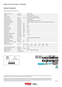 Catalogo Jeans Original Scheda Tecnica (it)