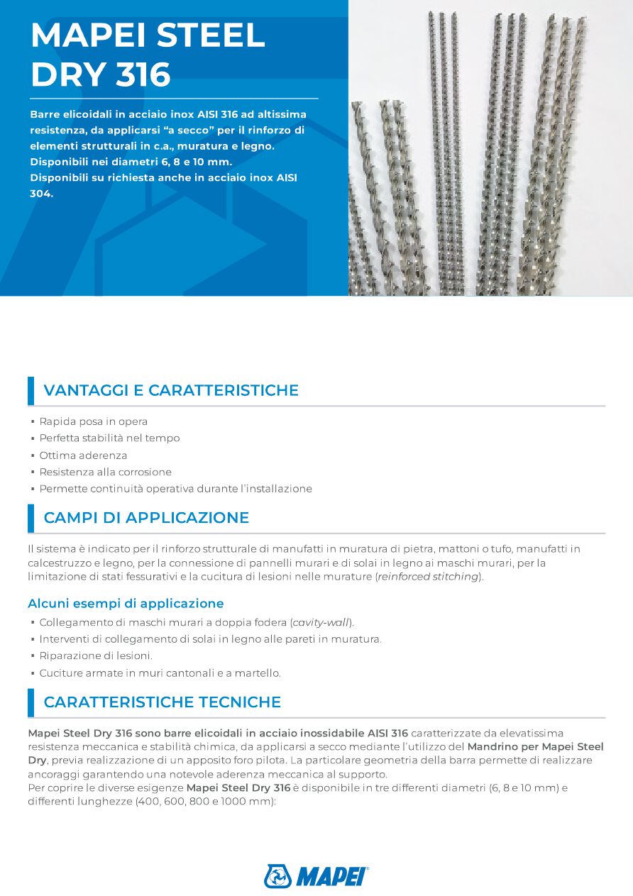 Catalogo MAPEI STEEL DRY 316