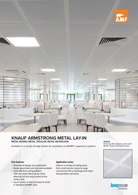 Knauf Armstrong Metal Lay In