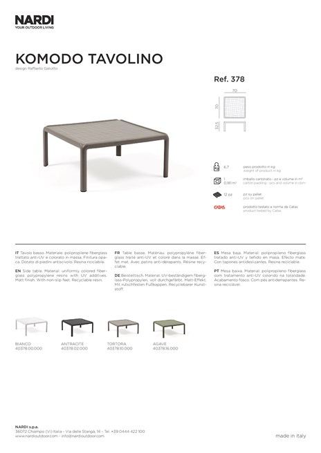 Catalogo KOMODO tavolino 2021 (it, en, fr, de, es, pt)