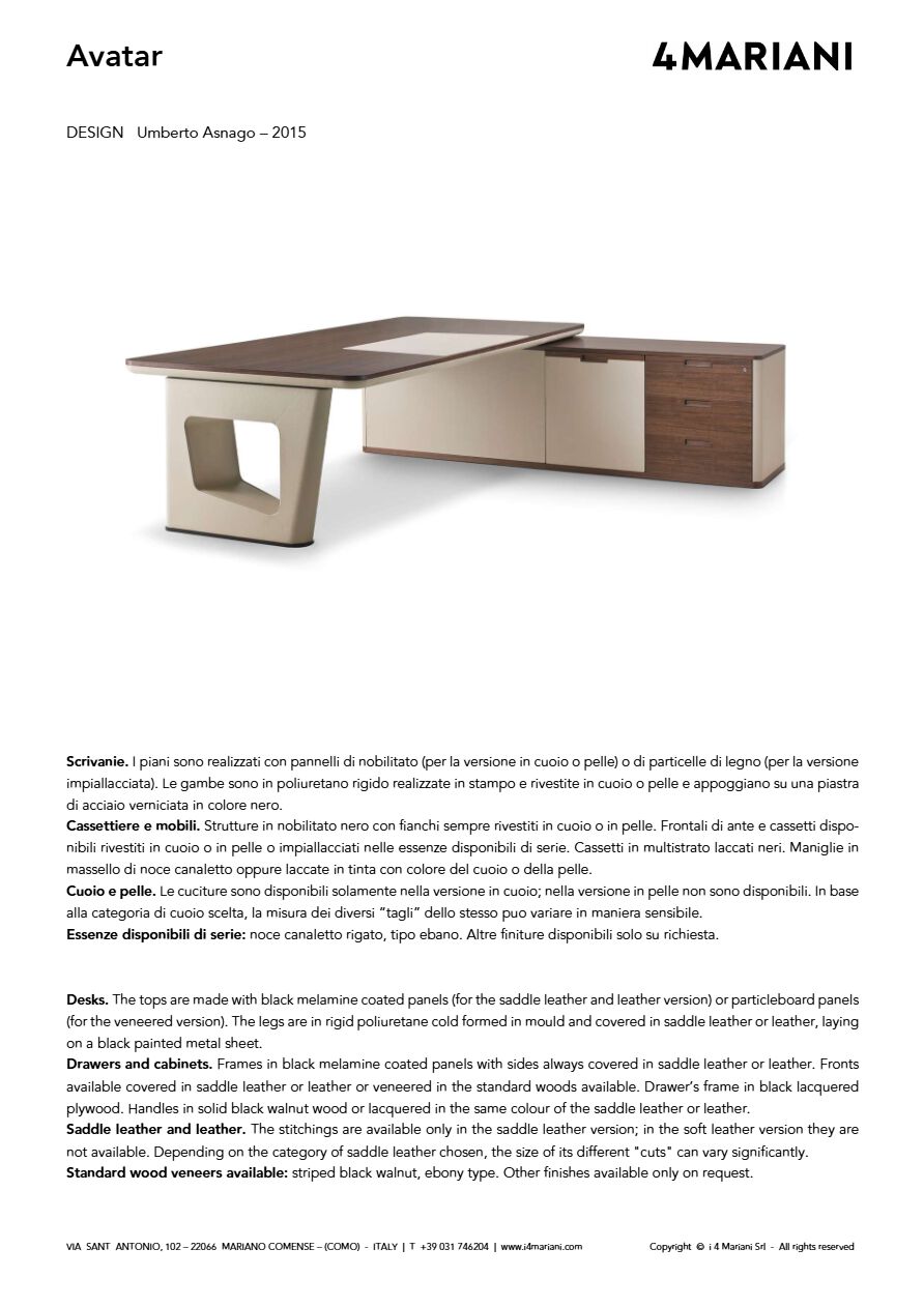 Avatar - Technical sheet (it, en)