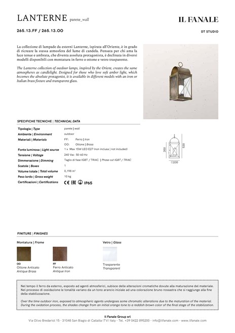 Metal Outdoor Wall Lamp LANTERNA 265 13 Lanterne Collection By Il Fanale metal-outdoor-wall-lamp-lanterna-265-13-lanterne-collection-by-il-fanale