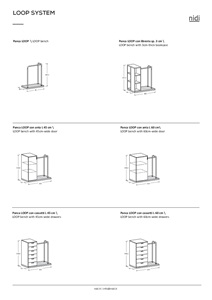 LOOP SYSTEM Freestanding wardrobe with doors By Nidi