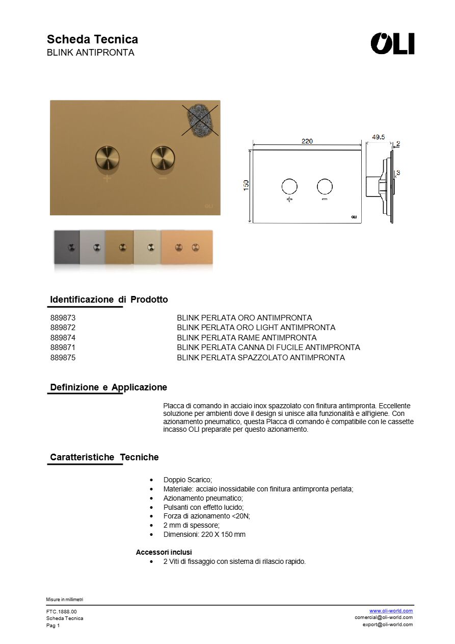 Catalogo BLINK ANTIMPRONTA (it)